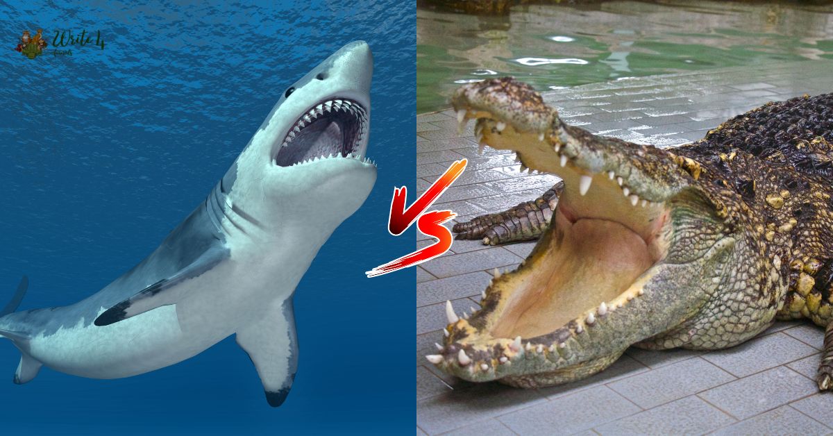 Crocodile vs Shark